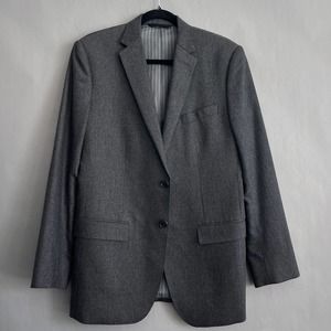 Banana Republic Blazer Mens 38R Gray 2 Button Blazer Wool Cashmere Blend Sport